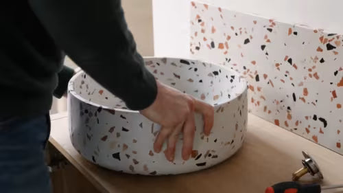 Installing a vessel sink